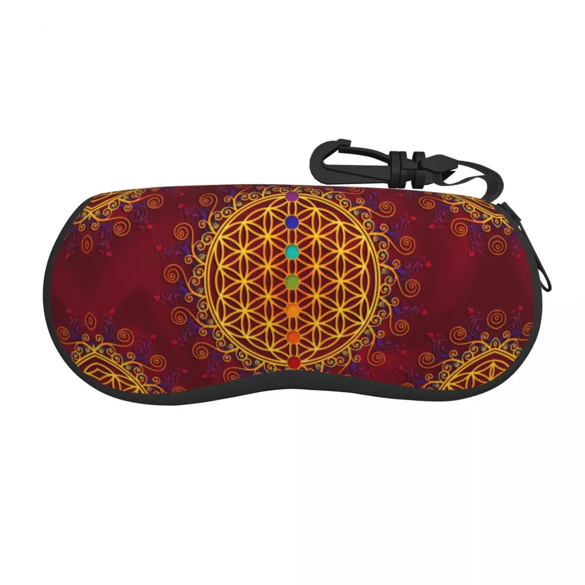 

Flower Of Life Shell Eyeglasses Protector Cases Cool Sunglass Case Spirituality Yoga Zen Mandala Glasses Bag
