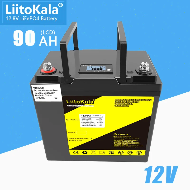 Аккумулятор LiitoKala 12 8 В 4000 А · ч 90