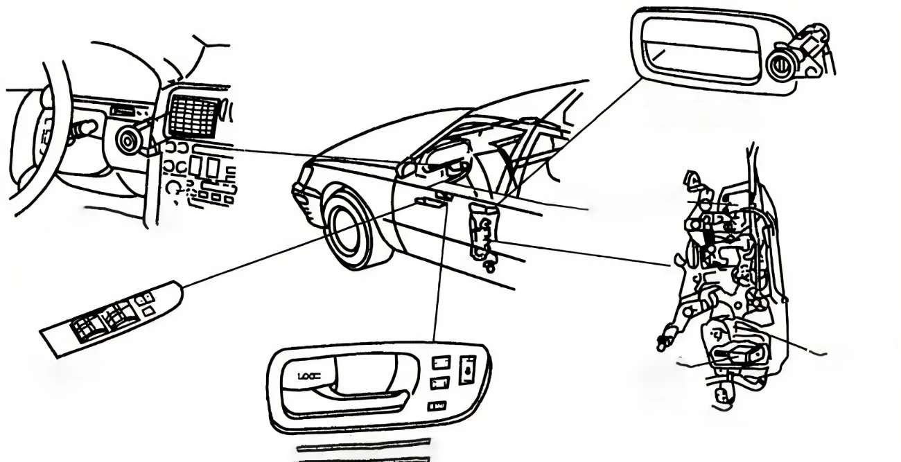 Для 2000-2022 Mitsubishi ENDEAVOR Outlander Hyundai Equus Tiburon Kona Автомобильный Дверной замок двигатель
