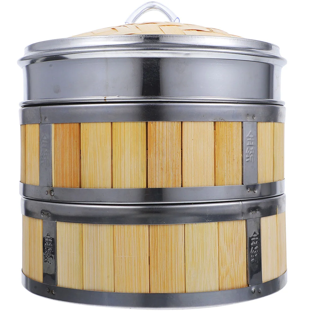

Bao Steamer Stainless Steel Cookware Food Steamboat Dumpling Baskets Bamboo Dumplings Small Pot