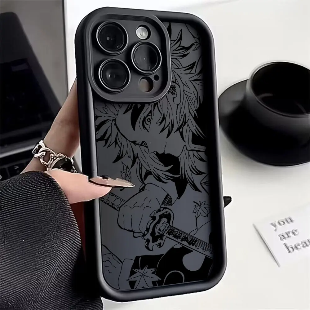 Фото Чехол для телефона Demon Slayer Kamado Tanjirou для Samsung Galaxy A16 A06 A35 A55 A25 A05s A15 A54 A34 A24 A14 A05 4G 5G ТПУ задняя крышка №2