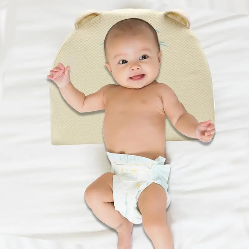 

Memory Cotton Baby Pillow Feeding Anti-overflow Milk Anti-spitting Milk Round Slope Cartoon Wedge Baby Room Baby Pillow