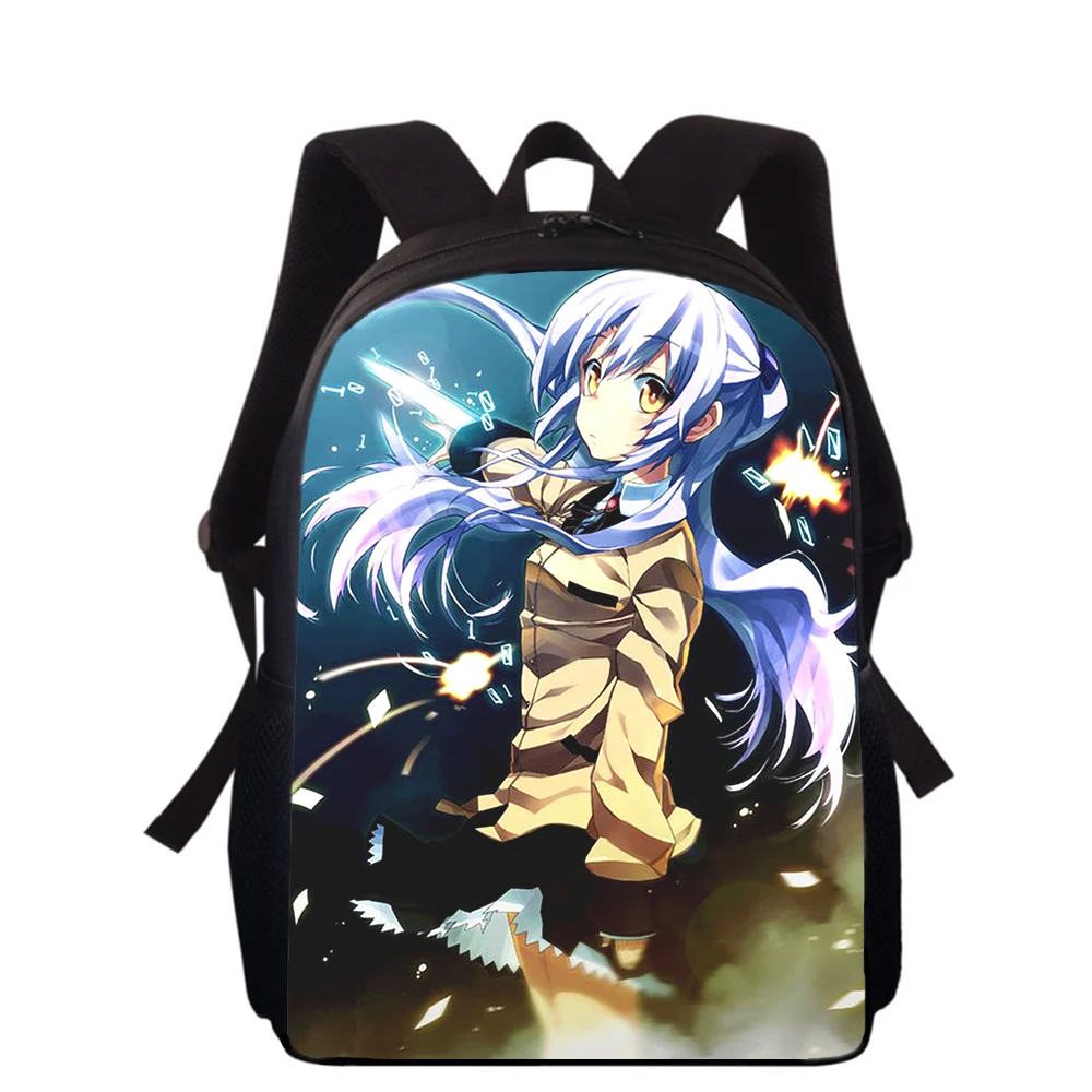 Angel Beats Tachibana Kanade 15” 3D Print Kids Backpack Primary School Bags for Boys Girls Back Pack Students School Book Bags