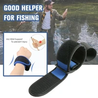 fly fishing casting aid wrist support breathable neoprene soft elastic cushion attachment for fishing rod safety pesca tack b3t2