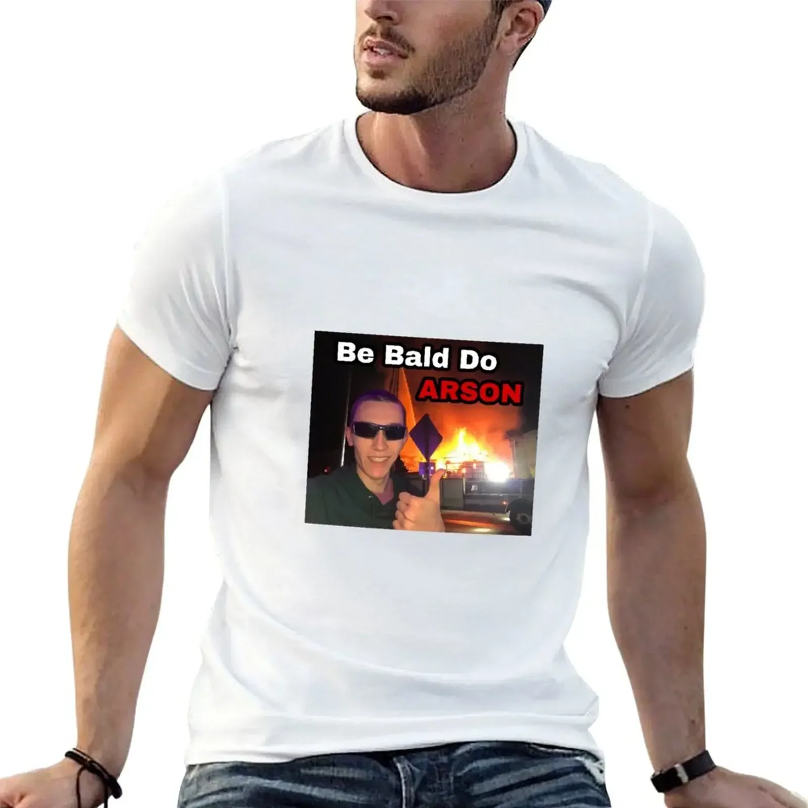 Футболка Be Bald Do Arson мужская одежда незаменимая футболка с аниме-фигурками