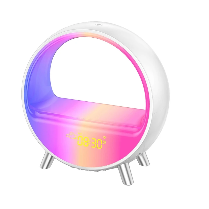 

Arches Alarm Clock White Noise Machine Sunrise Alarm Clock Wake Up Light Light Therapy Lamp Sound Machine(EU Plug)