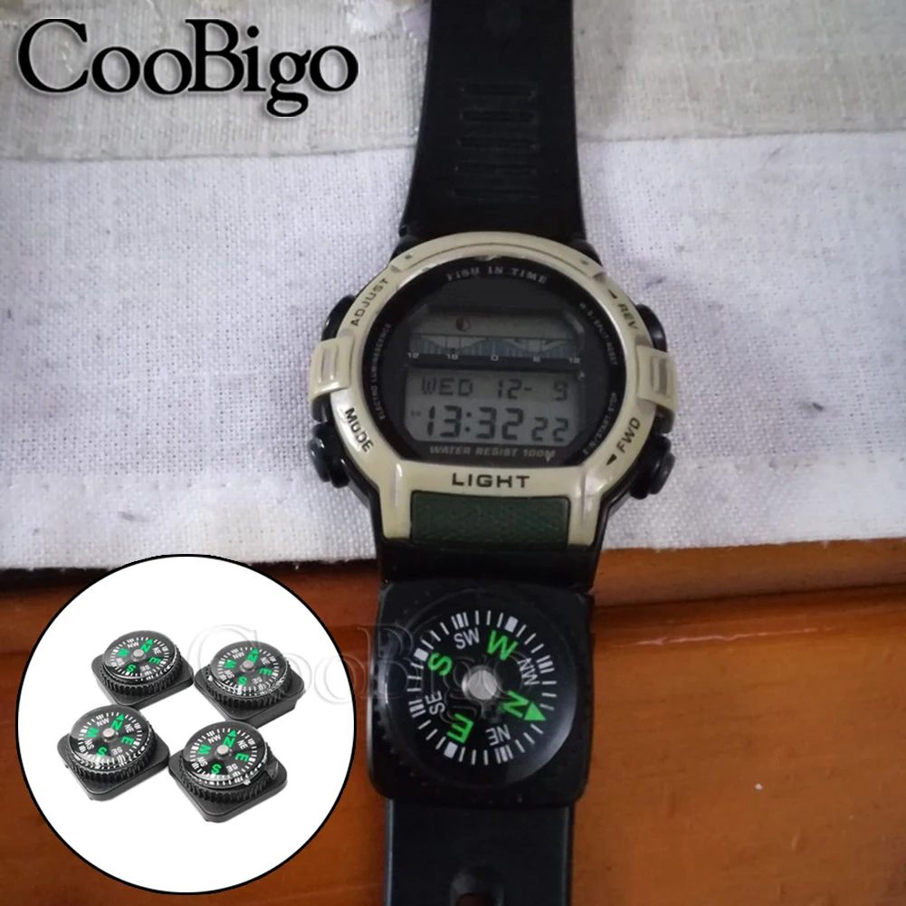5 шт. Портативный Мини Компас для ремешка часов паракордовый браслет выживания на