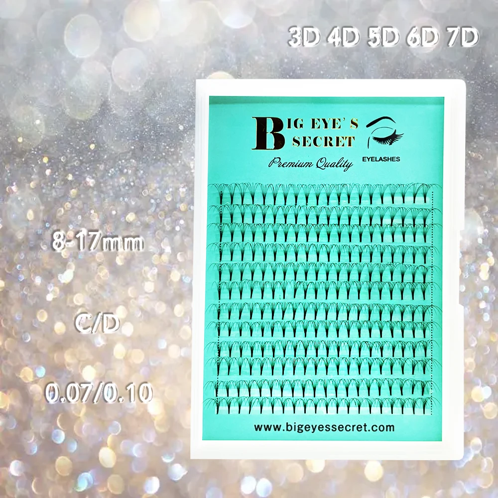 

Накладные ресницы с коротким стержнем, индивидуальные натуральные мягкие норковые веер для объема, легкие кудри C/D