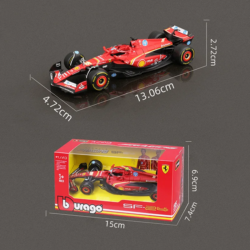Новинка в наличии Bburago 1:43 Ferrari Sf-23 Las Vegas версия из сплава, миниатюрная литая под давлением модель Monza Livery Ferrari Sf-23, автомобильные игрушки в подарок (art.: 3920ca28bf079) - 3920ca28bf079