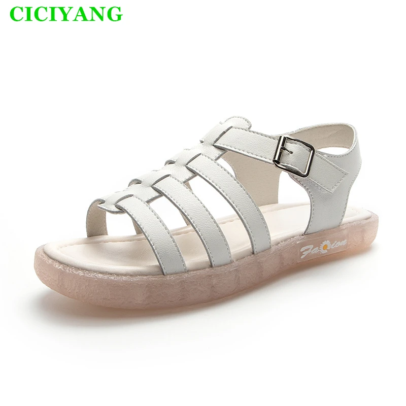 

CICIYANG Sandals Women 2022 Summer New Girl Student Soft-soled Flat Sandals Comfort Plus Size 41 42 Open Toe Roman Shoes Ladies