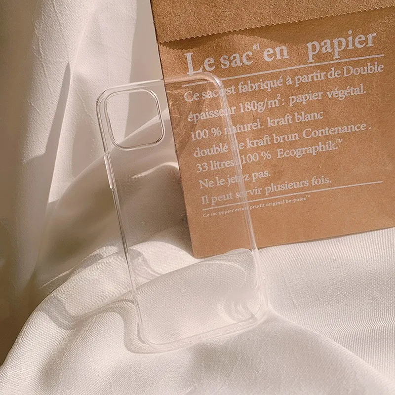 Simple Pure Color Transparent Soft Phone Case For iphone 14 13 12 11 Pro Max X XR XSMAX 7 8 Plus SE TPU Case Cover New Products