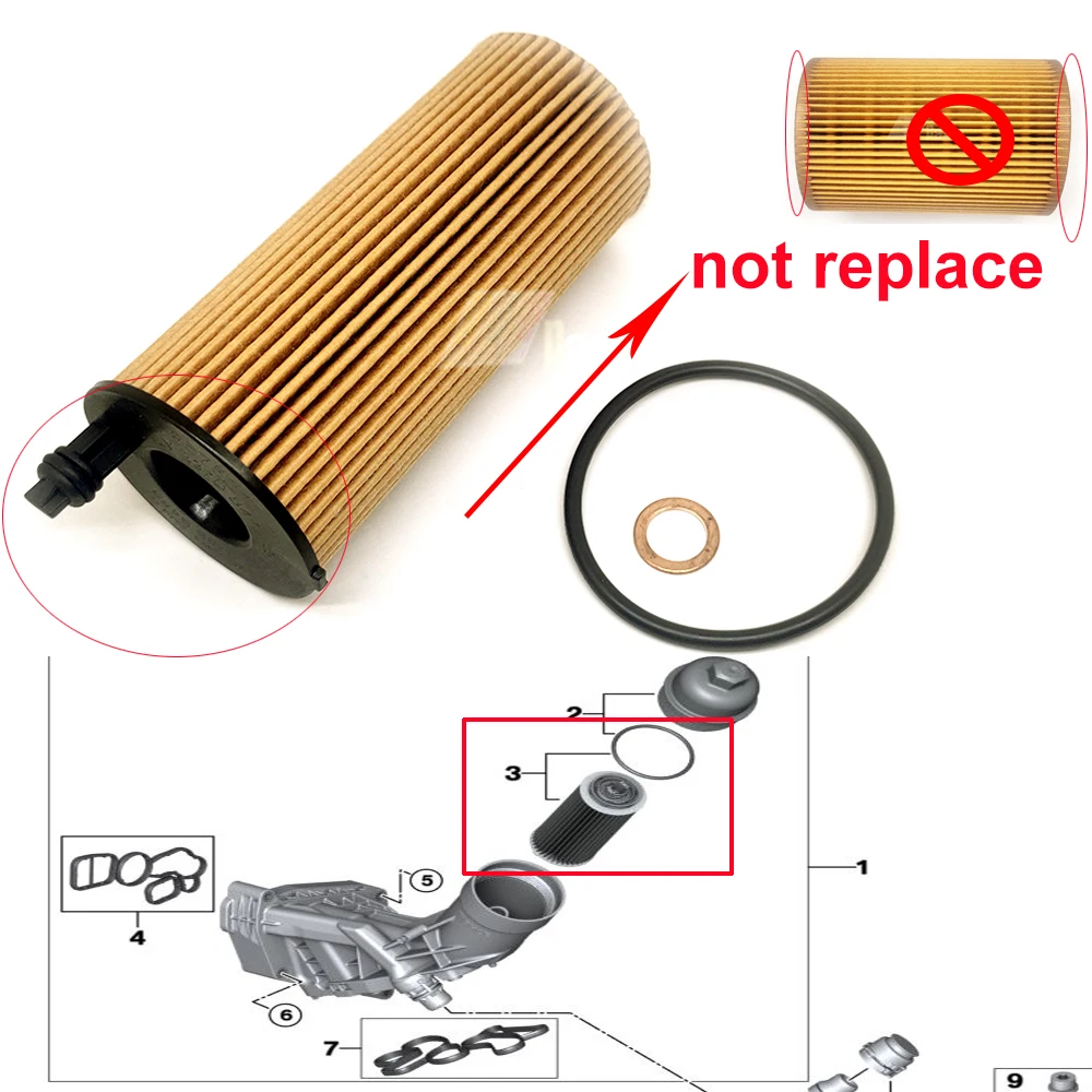 Масляный фильтр для двигателя 15-19 BMW 3 серии G20 F30 F31 LCI F34 GT 11428575211 B46 2 0 |