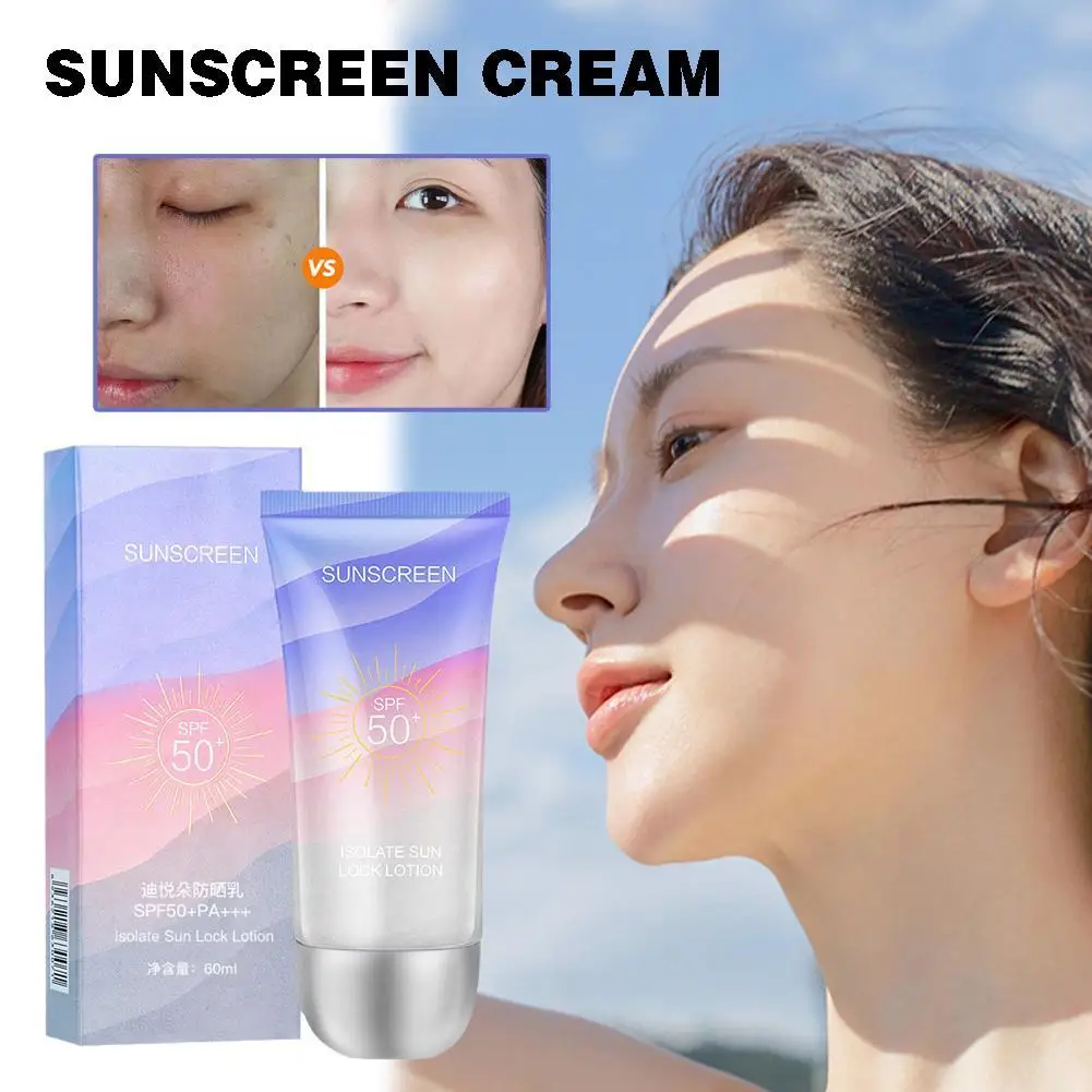 

SPF50+ Sunscreen Cream Spf50 Gel Isolation Lotion For Men And Women Moisturizing Whitening Waterproof Refreshing Water