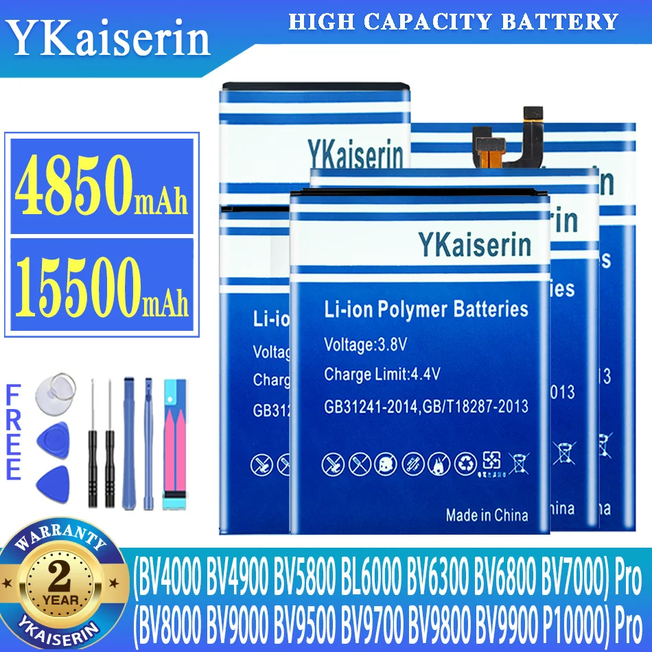 

Battery For Blackview BV7000 BV6800 BV9000 BV8000 BV4000 BV9500 BV9700 BV9800 BV9900 P10000 BL6000 BV4900 BV5800 BV6300 Pro