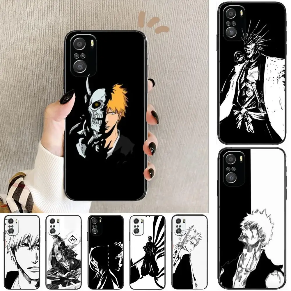 

Anime Bleach For Xiaomi Redmi Note 10S 10 9T 9S 9 8T 8 7S 7 6 5A 5 Pro Max Soft Black Phone Case