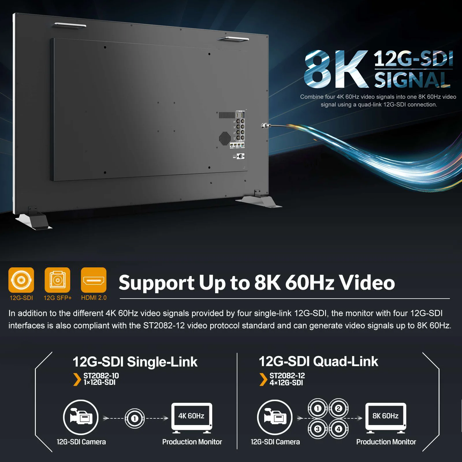 Новинка для Q43-8K: 43-дюймовый 8K LCD-монитор для вещательных студий с функциями Quad View3D-LUTHDRGammas и интерфейсами 4x12G-SDI (art.: 3920db63297fa) - 3920db63297fa