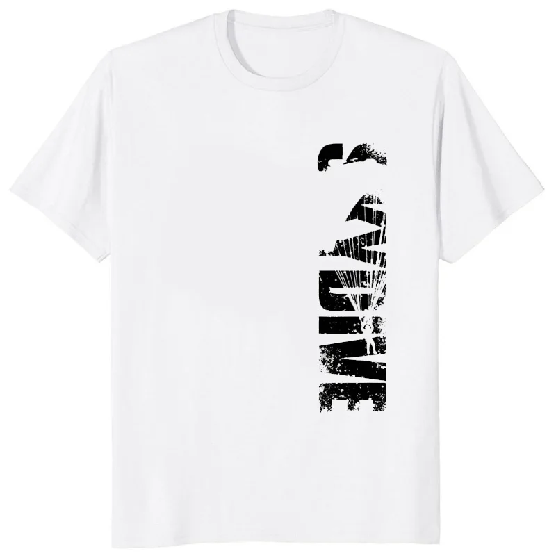 Футболка мужская с надписью винтажная тенниска парашютом коротким рукавом