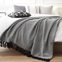 sofa blankets blanket bedding knitted blanket nordic ins hotel homestay decorative blanket cover blanket model bed end blankets