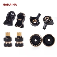 heavy brass steering knuckles brass counterweight wheel hex for 124 rc crawler car axial scx24 upgrade parts