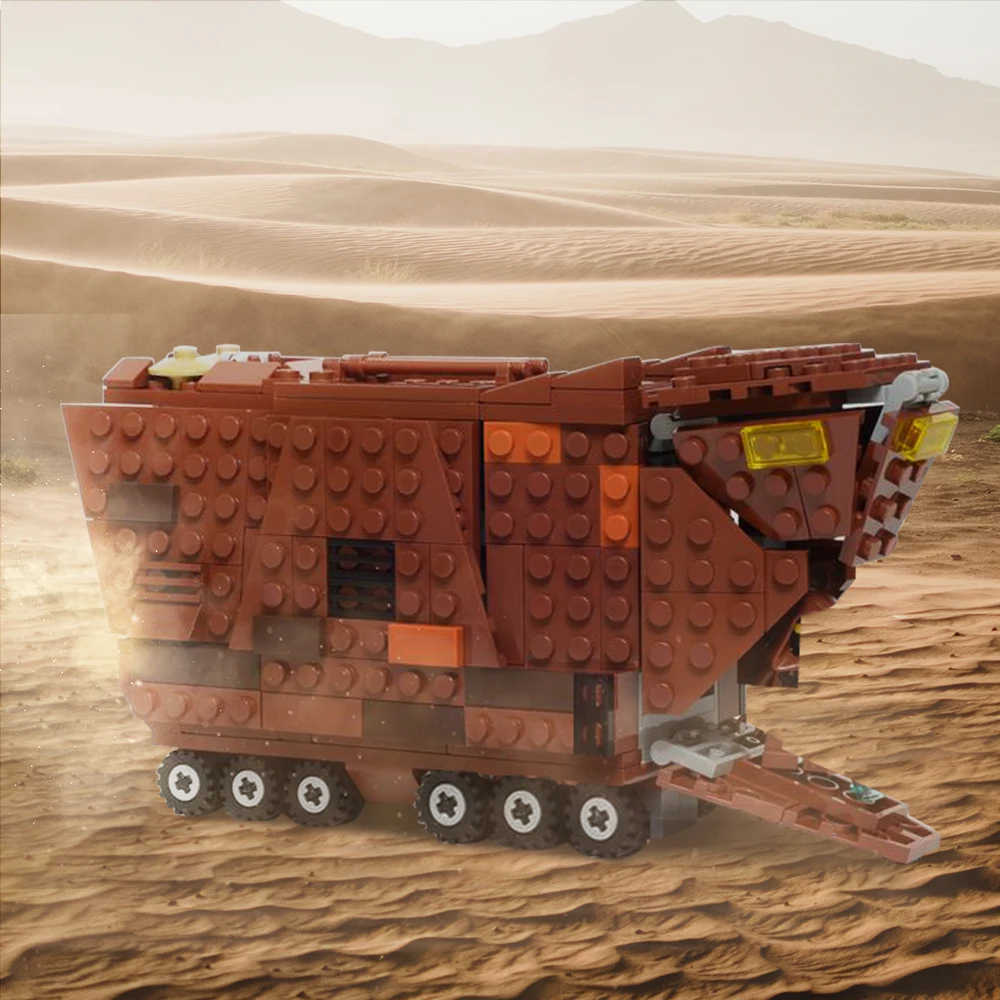 

Battle Sandcrawler Building Blocks Moc Movies Space Wars Caterpillar Model Bricks Sets of DIY Gift for Kids Adult Toys
