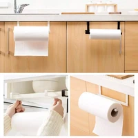 2022kitchen roll holder paper toilet towel shelf cabinet storage punch free racks kitchen paper holders sticke rack iron roll ho
