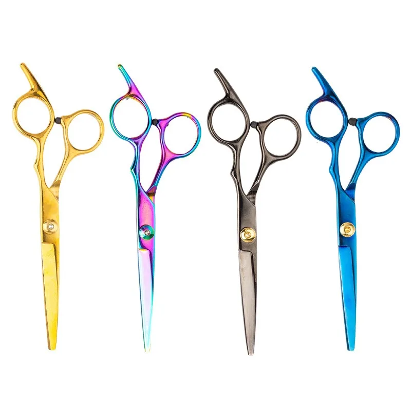 

4cr Hair Scissors New Amazon Cross Border Thinning Scissors Flat Teeth Scissors Liu Hai Scissors Home Hairdressing Scissors