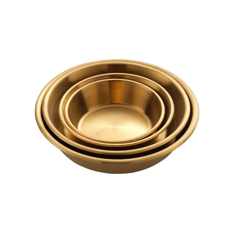 

Stainless Steel Sauce Dishes, Round Seasoning Bowls, Mini Appetizer Plates, Sushi Dipping Bowl Mixing Saucers Kitchen Plates