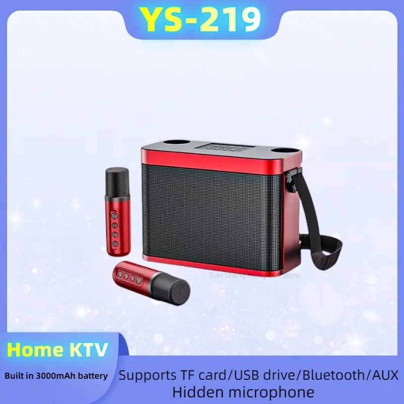

120W High-Power Hidden Wireless Microphone 3D Stereo Bluetooth Speaker Karaoke Intelligent External K Song Device Caixa De Som