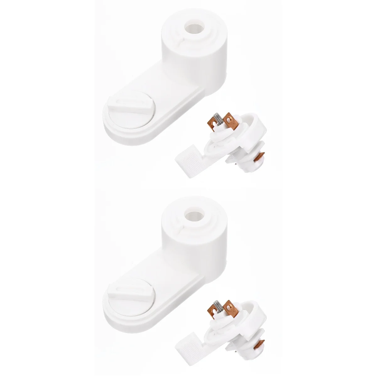 

2pcs Track Light Head Adapter Rail Head 2 Wire Light Fittings Light Adapter