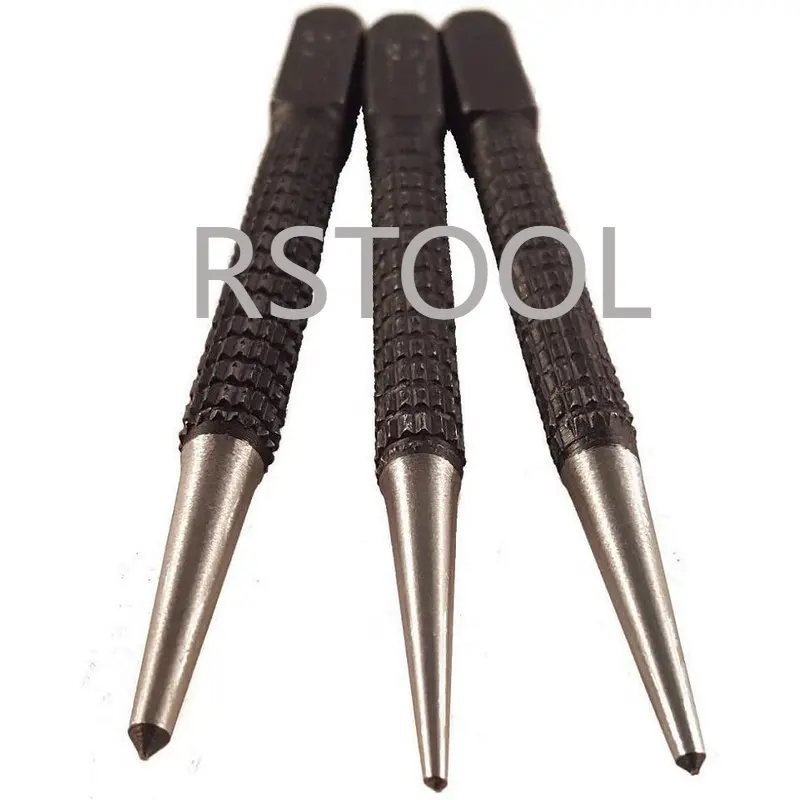 

1 Set Non-Slip Center Pin Punch Set 3/32" Center Punch For Alloy Steel Metal Wood Drilling Tooll for 1.5mm,2mm,3mm drilling hole