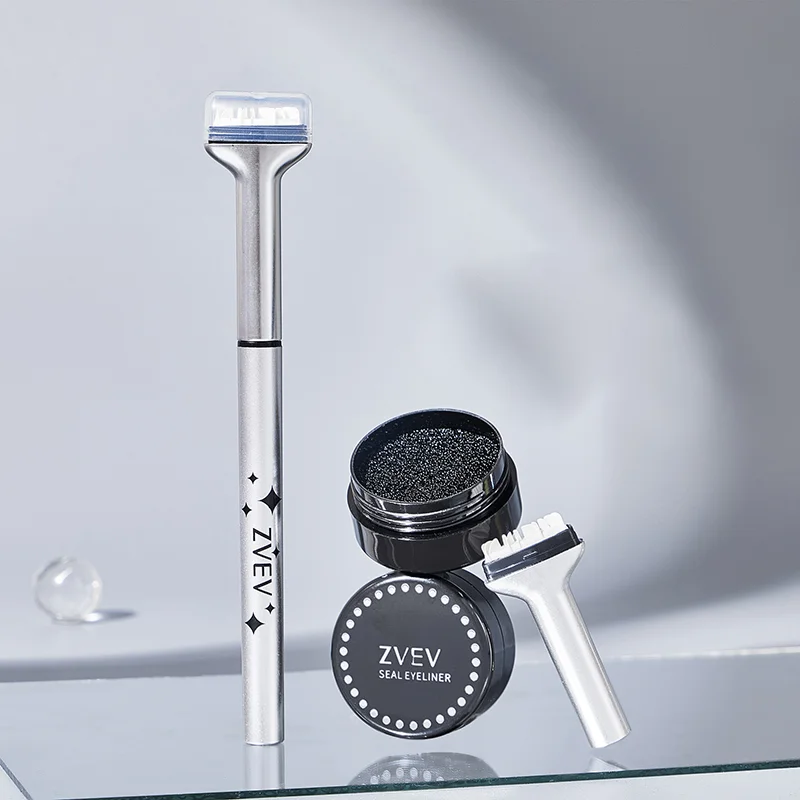 Zvev 2-в-1 Набор Для Ленивого Макияжа Глаз С Линейкой Водонепроницаемая Устойчивая К