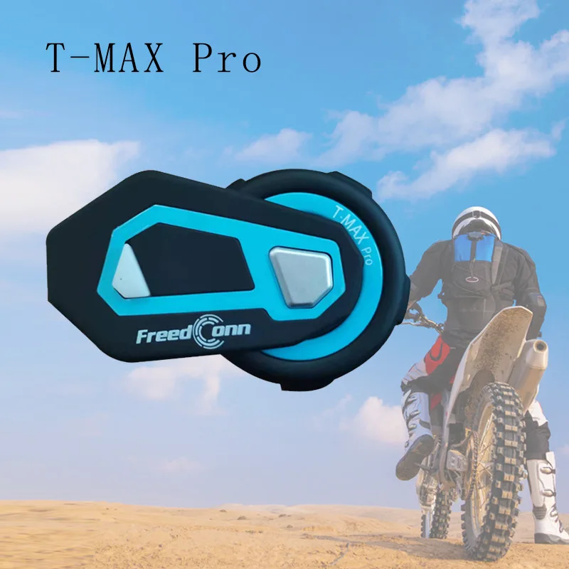 

Bluetooth-гарнитура T-Max PRO на шлем, водонепроницаемая, 1200 м