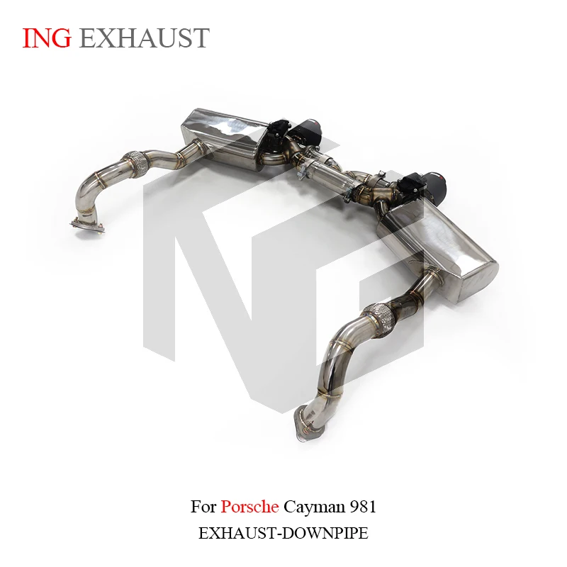 Глушитель ING Catback из нержавеющей стали для Porsche CAYMAN 981 л Up gt4 выбранный вакуумный