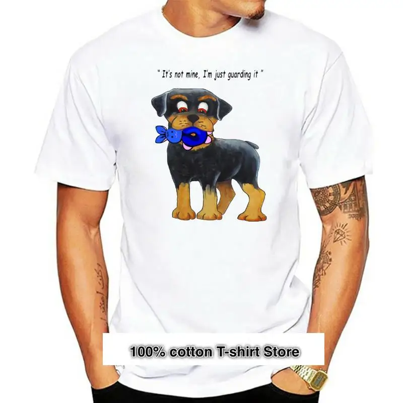 

Camiseta de dibujos animados Rottweiler Puppy, ¡elección de los colores de la talla!