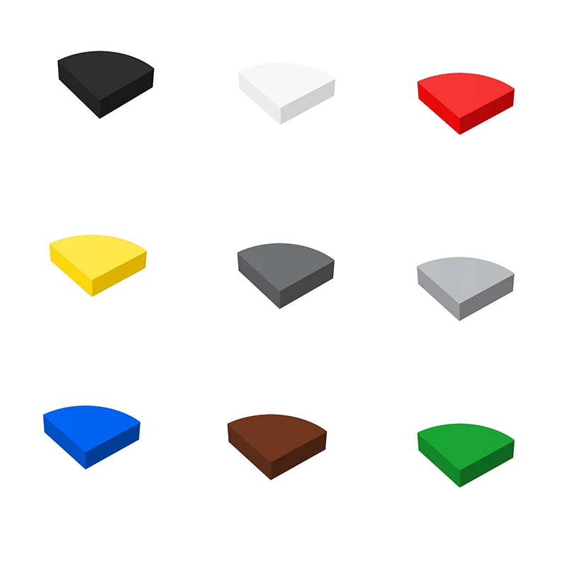 Pinlepai кирпичи 25269 1x1 Плоская плитка круглый конструктор четверть собранные