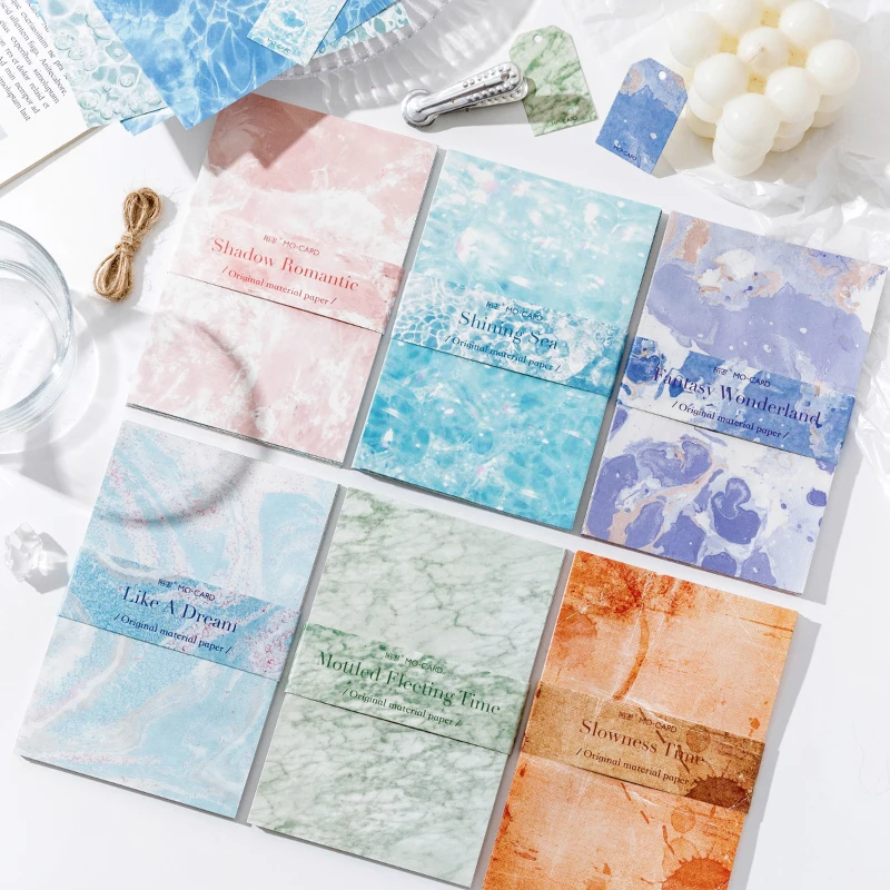 

Shanbu 30Pcs Collection Microlight Material Paper Writing Paper Deco Bullet Journaling Notebook Journal School Office Supplies