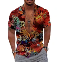 2022 hawaiian tropical shirts for men 3d beach holiday short sleeve summer oversized tops tee shirt man floral blouse 5xl camisa