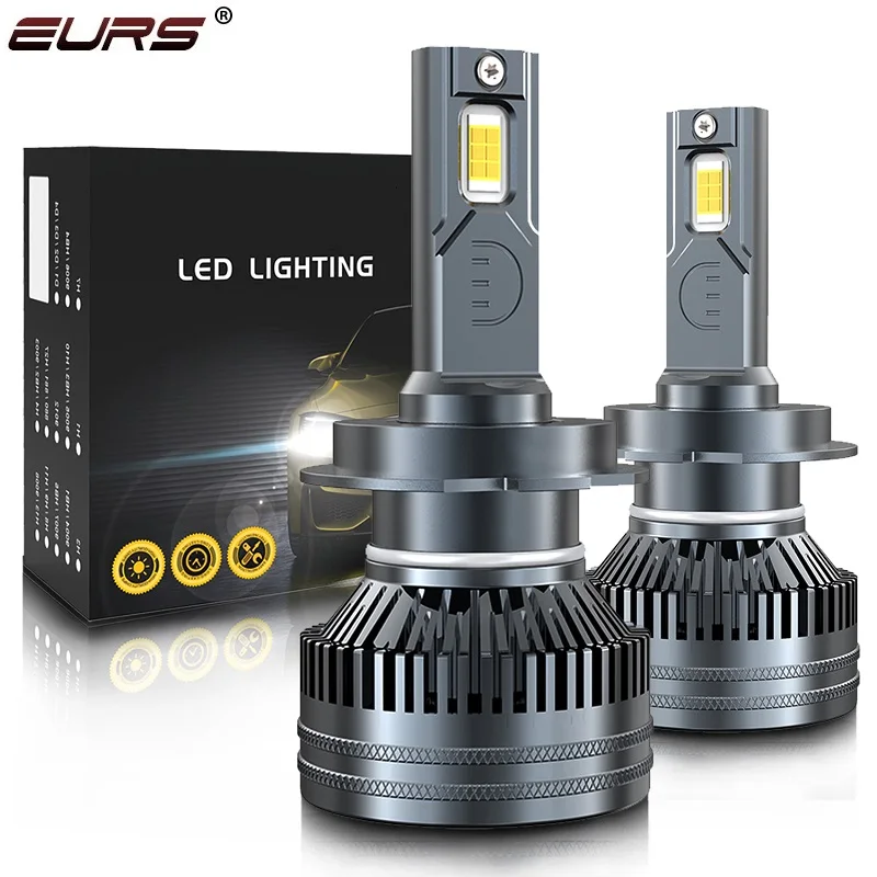 

EURS H7 H4 LED Car Headlight H1 H8 H9 H11 9005 HB3 9006 HB4 9012 110W 20000LM Fog Light Auto Lamp 6500K 12V 24V Turbo LED Lights