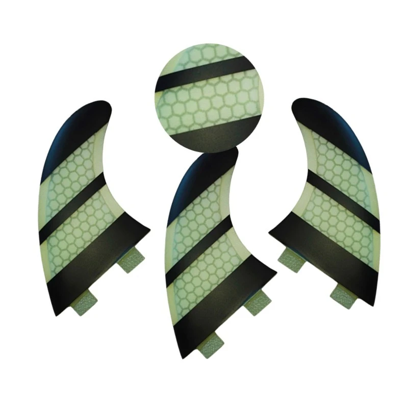 Плавники Surfboartd M трехслойные плавники из стекловолокна для серфинга полосатые