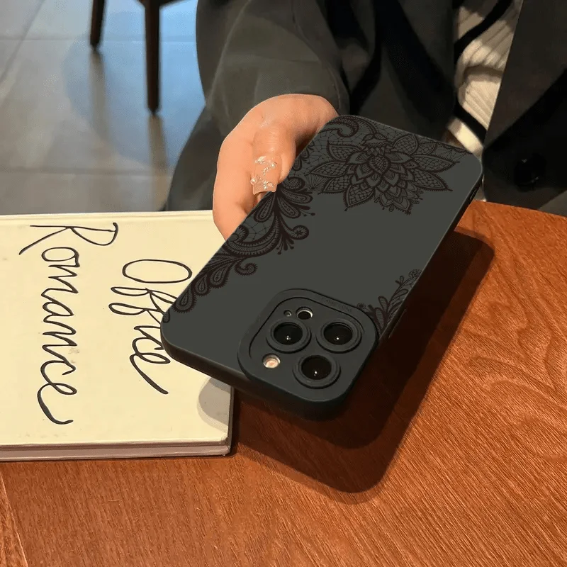 Роскошный мягкий чехол с цветком лотоса для Xiaomi Redmi Note 13 Pro 4G 12 11 Plus 5G11S 10S 12S 10 12C 13C