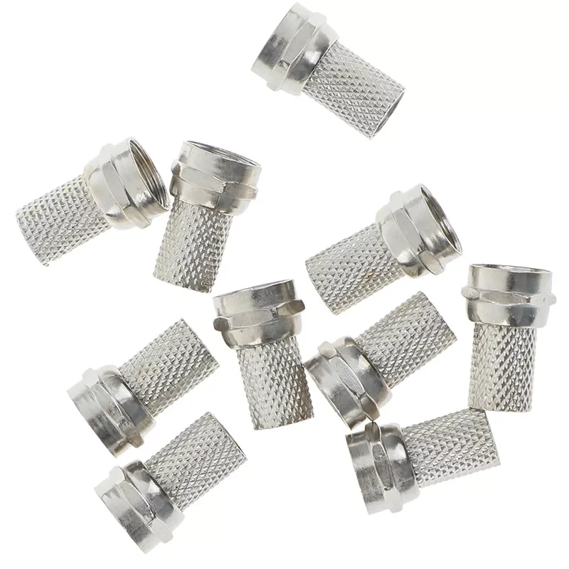 

75-5 F Connector Screw On Type For RG6 TV Antenna Coax Cable