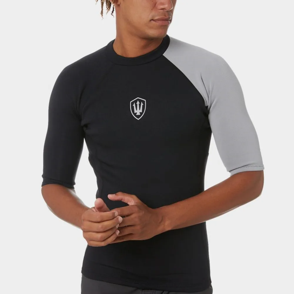 

Men's Short sleeve Wetsuit Basic Skins Rash Beach Swimsuit Snorkeling Split Tights Surf Guard Top Clothes Quick Dry Guards Suit