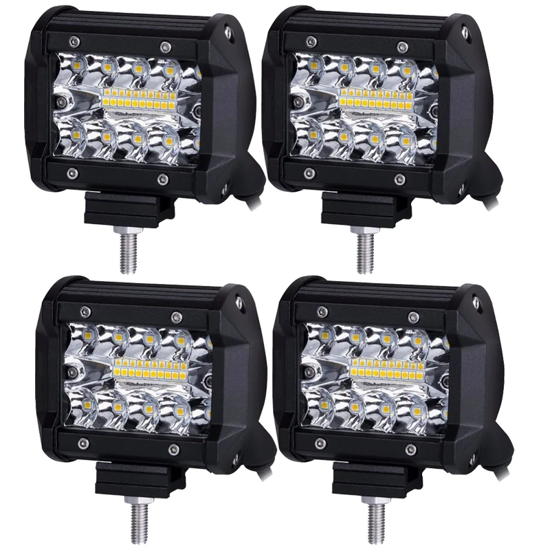 

4-дюймовый 2-дюймовый автомобильный светодиодный светильник Spot Flood Combo LED Fog Driving 4x4 Off Road Lights Рабочая лампа для грузовика, лодки, квадроцикла, UTV Jeep