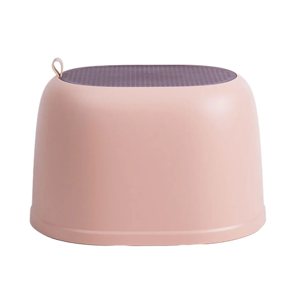 

PP Bathroom Anti-skid Stool - Stylish And Functional Addition To Space Easy To Stack And Easy To Receive Oval Is Safe