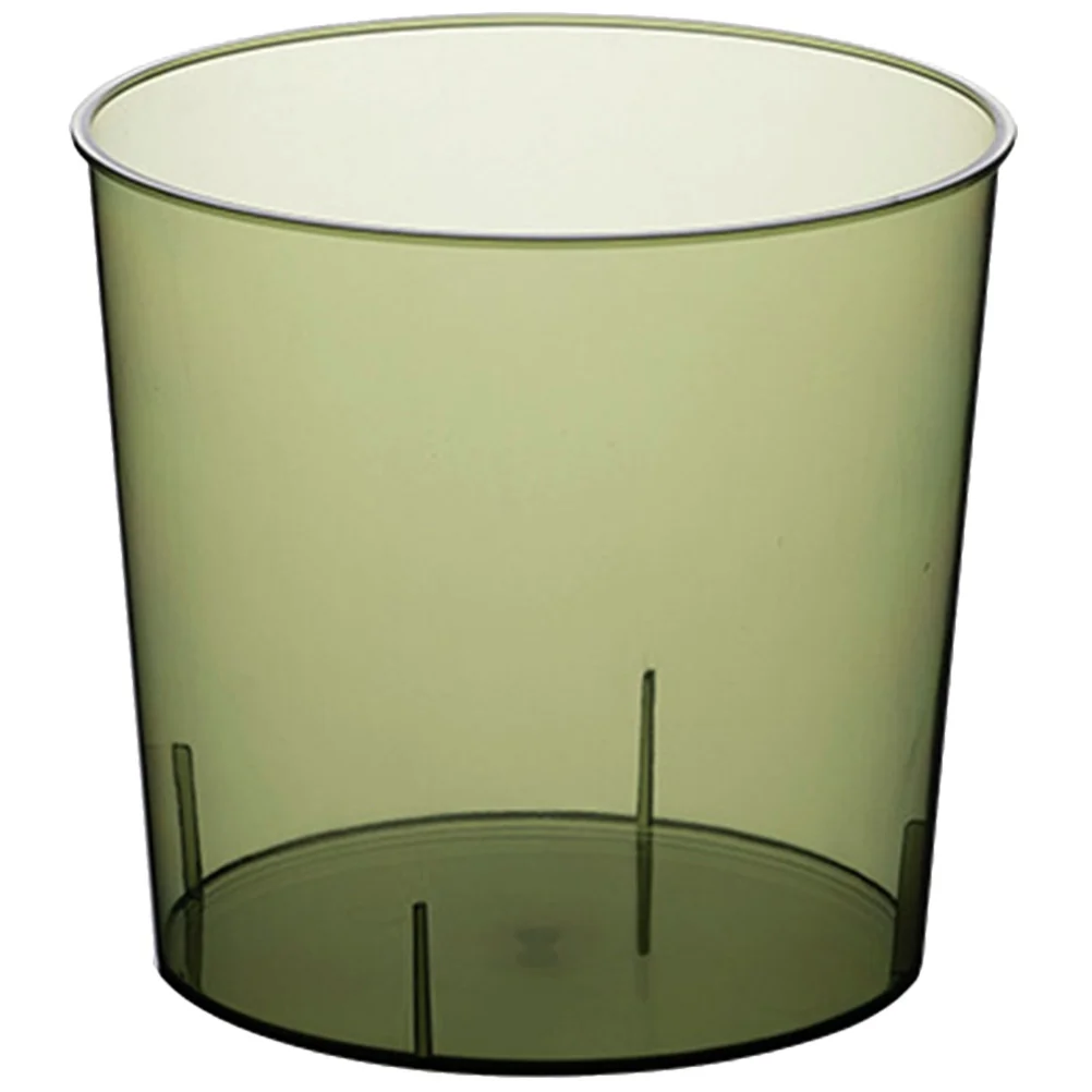 

Plastic Garbage Can Clear Retro Cans Office Trash Round Kitchen Container Bin Bathroom Paper Bucket Waste