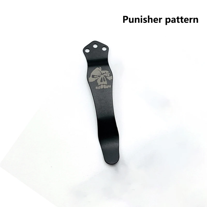 

Титановый карманный зажим для ножей с рисунком карапа кои