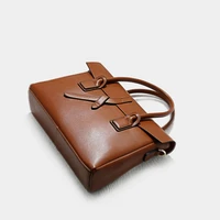 gagacia high quality genuine leather mens briefcases cowhide female handbag male laptop briefcase for 13 macbook hp 2022 new