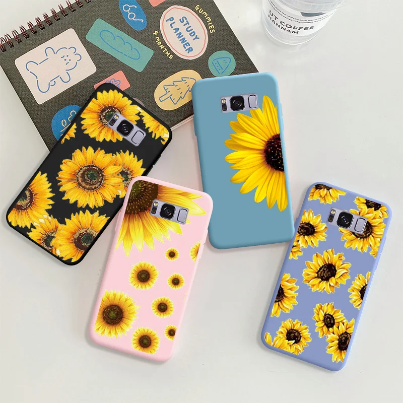 

Chrysanthemum For Samsung Galaxy S8 plus Protective Shell Silicone Soft Shell Phone Case Candy Casing Case Fashion Silicone