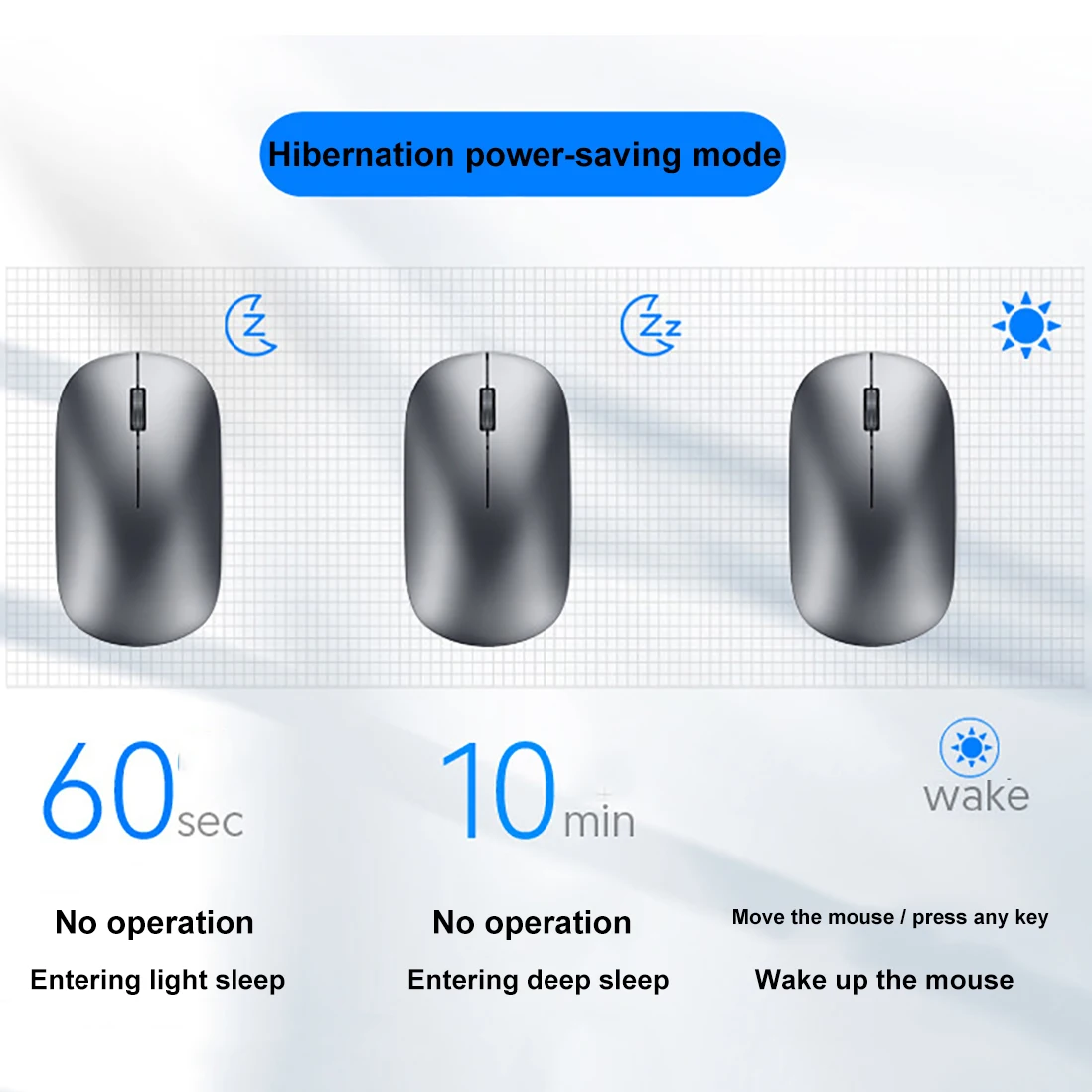 Беспроводная мышь 2,4G, Bluetooth-мышь, двухрежимная перезаряжаемая мышь, игровые мыши, офисная бесшумная кнопочная мышь для ПК, ноутбука, планшета (art.: 3920d3cda98c8) - 3920d3cda98c8