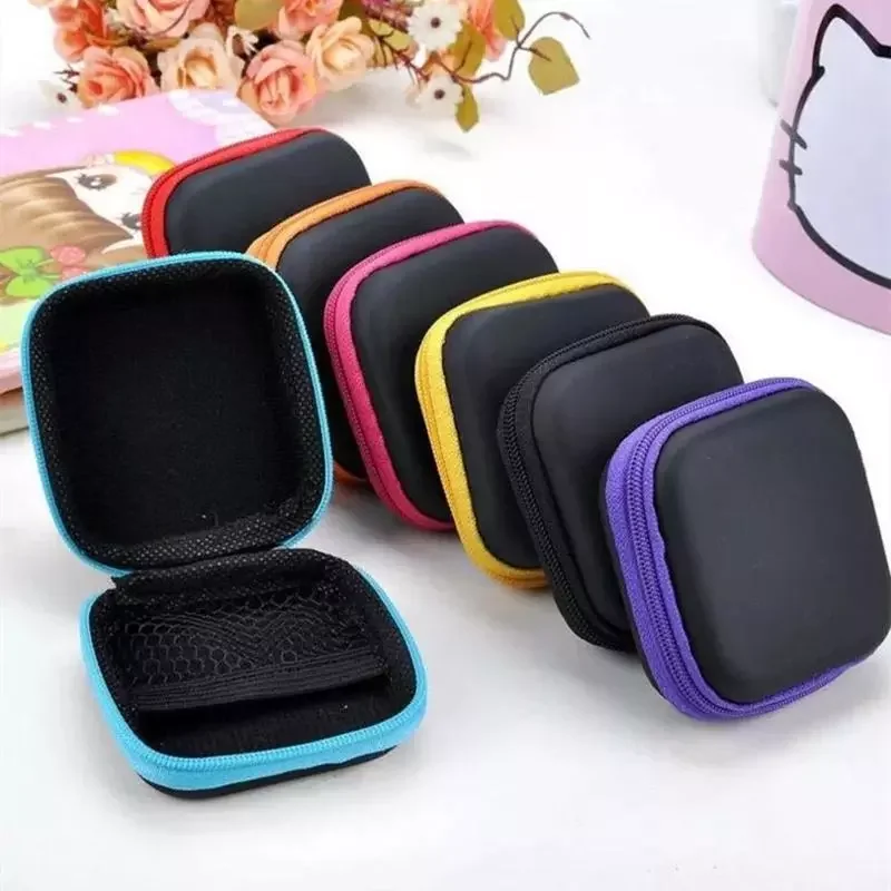 

Portable EVA Earphone Protective Bag Box Digital Charger Headphone storage box protective usb cable organizer Carrying Pouch